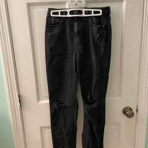 American Eagle Outfitters Distressed Black Jeans